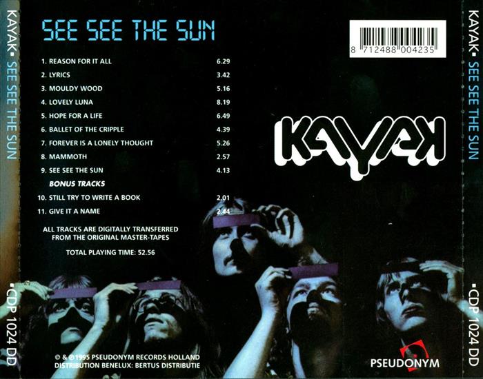 CD BACK COVER - CD BACK COVER - KAYAK - See See The Sun.bmp