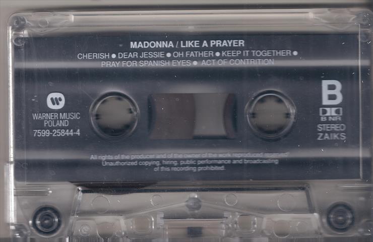 Like a Prayer 1989 - kaseta strona B.jpg