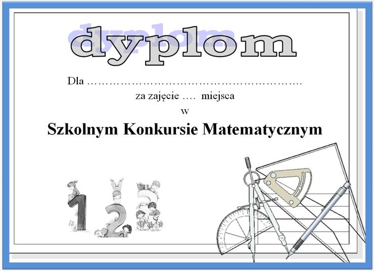 Dyplomy - konkurs matematyczny miejsce.jpg