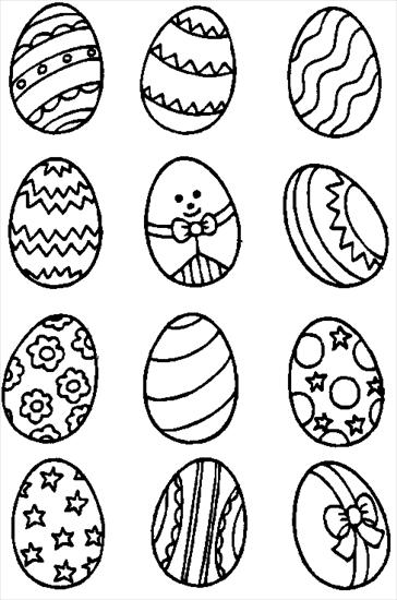 Wielkanocne kolorowanki - WIELKANOC jajka - kolorowanka 34.gif