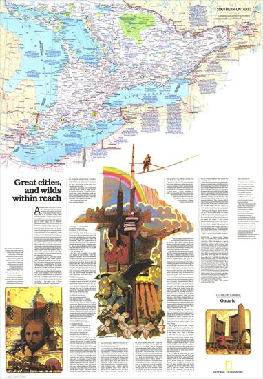 National Geografic - Mapy - Canada - Ontario, Great Cities 1978.jpg